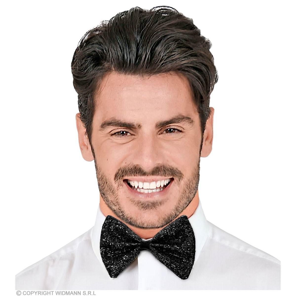 Papillon Nero Con Glitter |Widmann