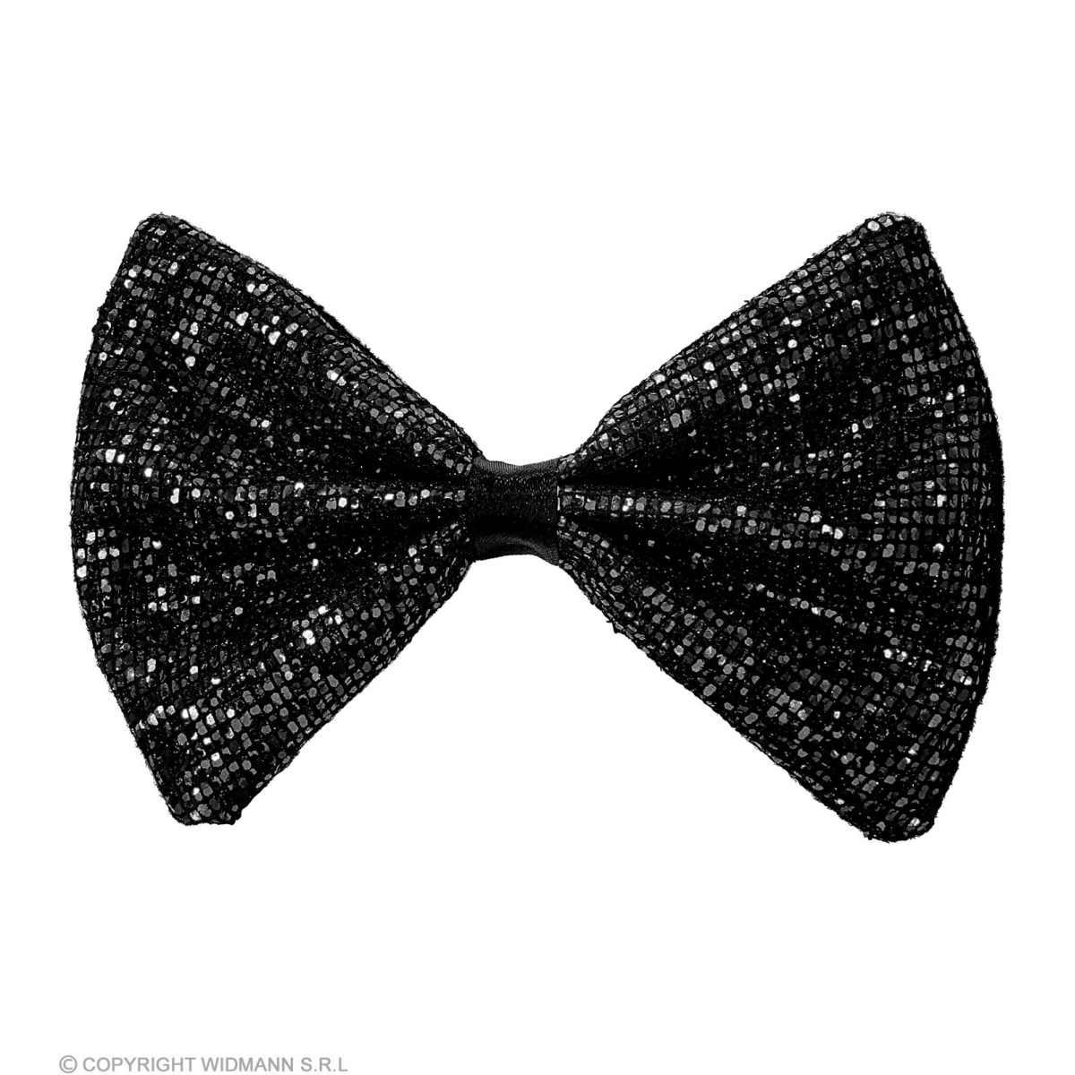 Papillon Nero Con Glitter |Widmann