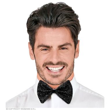 Papillon Nero Con Glitter |Widmann