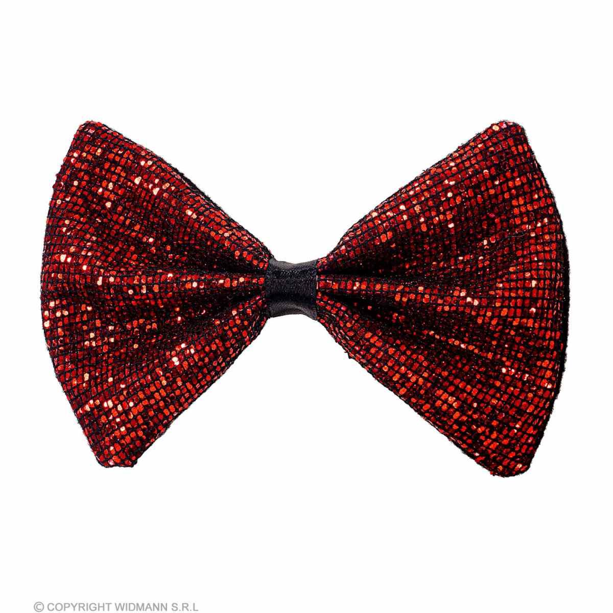 Papillon Rosso Con Glitter |Widmann