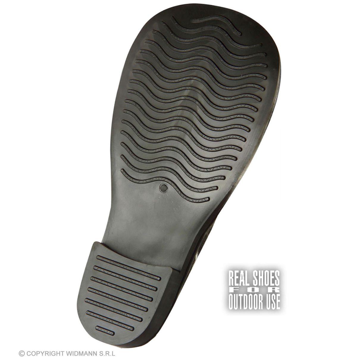 Scarpe Clown Nere Con Suola Gomma |Widmann