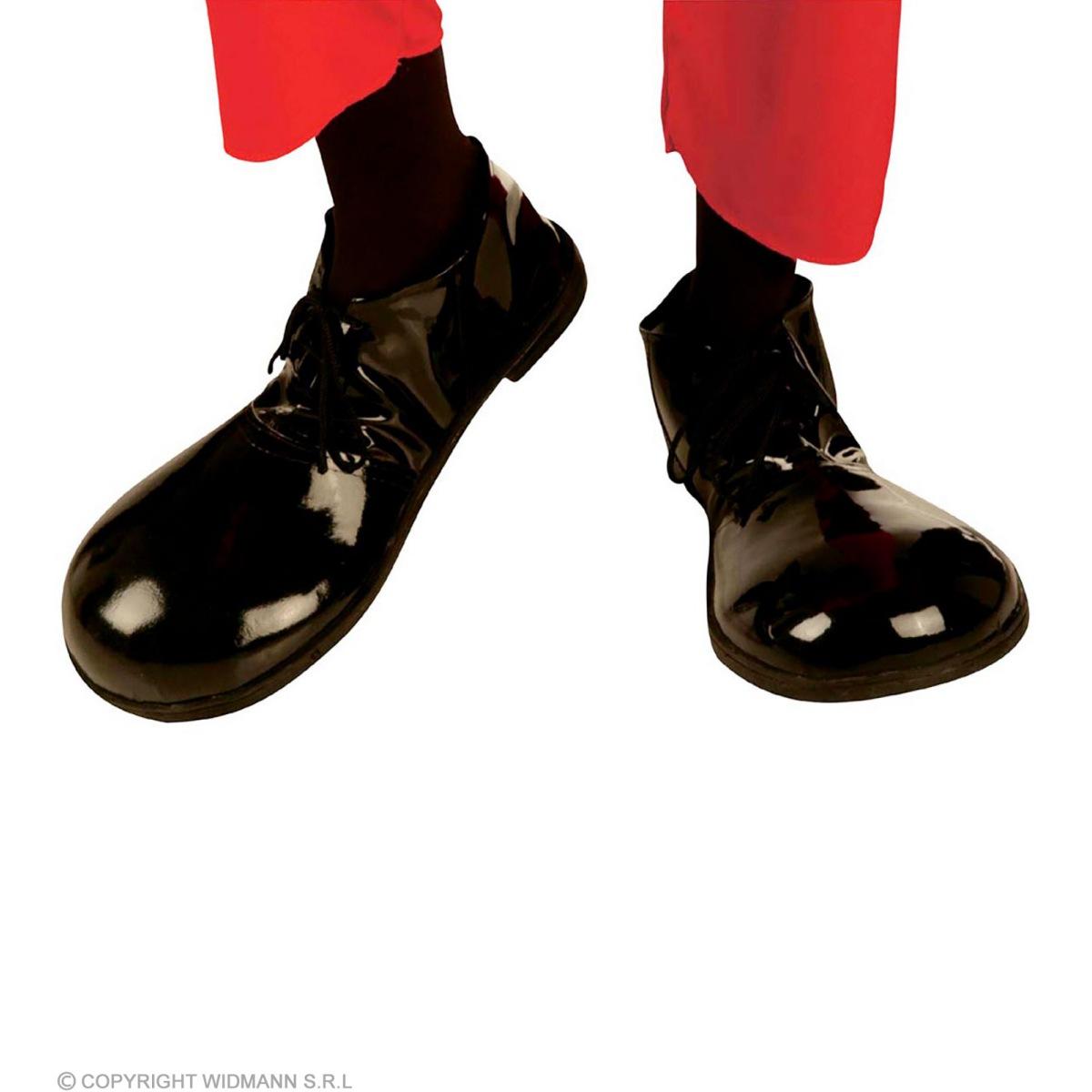 Scarpe Clown Nere Con Suola Gomma |Widmann