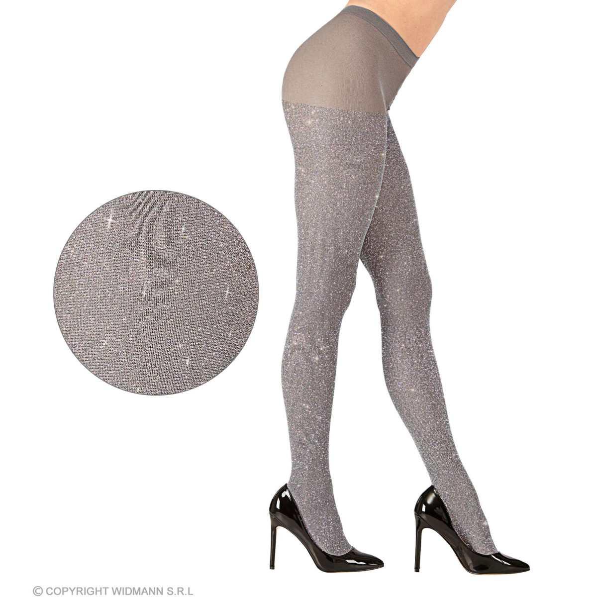 Collant Argento Glitter |Widmann