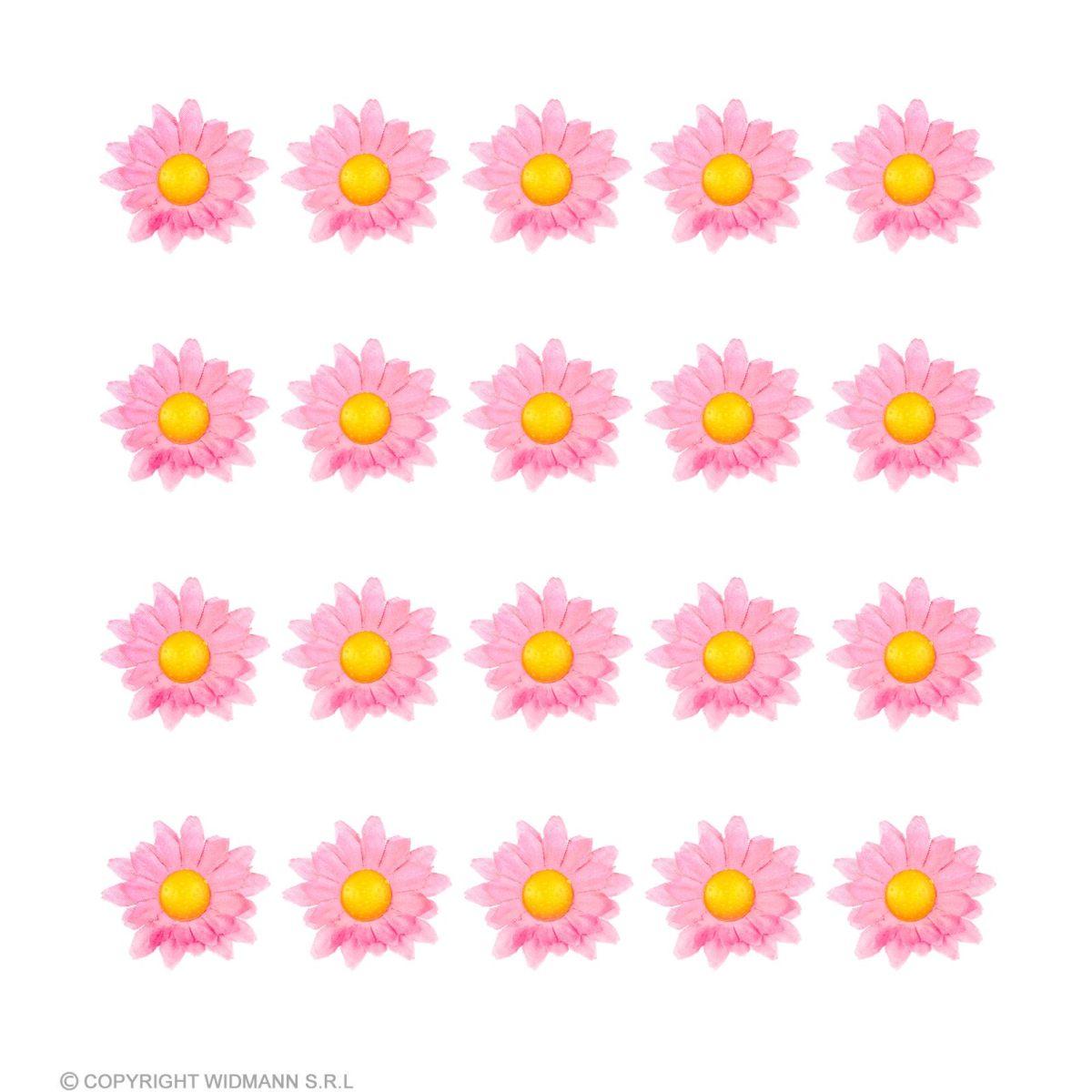 Fiori decorativi rosa 20 pz