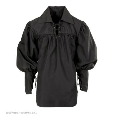 Camicia Nera con Lacci |Widmann