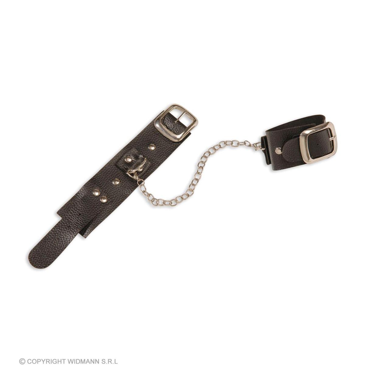 Manette Similpelle Polsi E Caviglie Con Borchie |Widmann