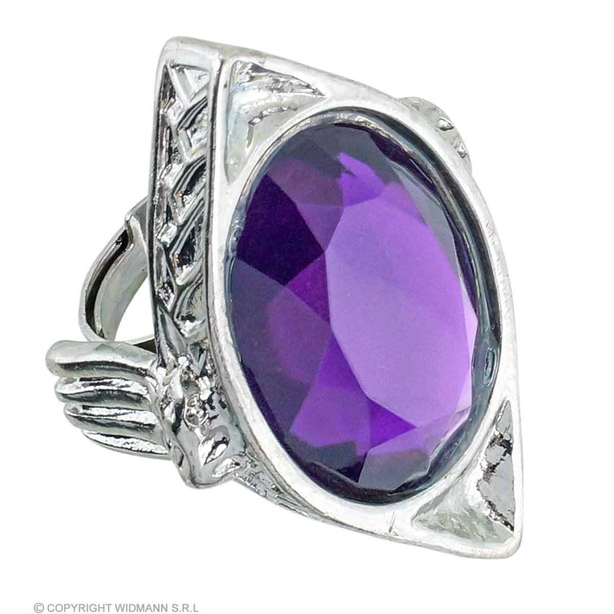 Anello Metallo Argento Con Pietra Viola |Widmann