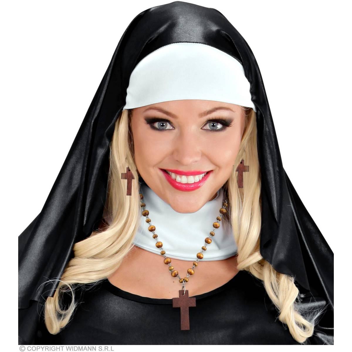 Collana Rosario Legno Con Orecchini |Widmann