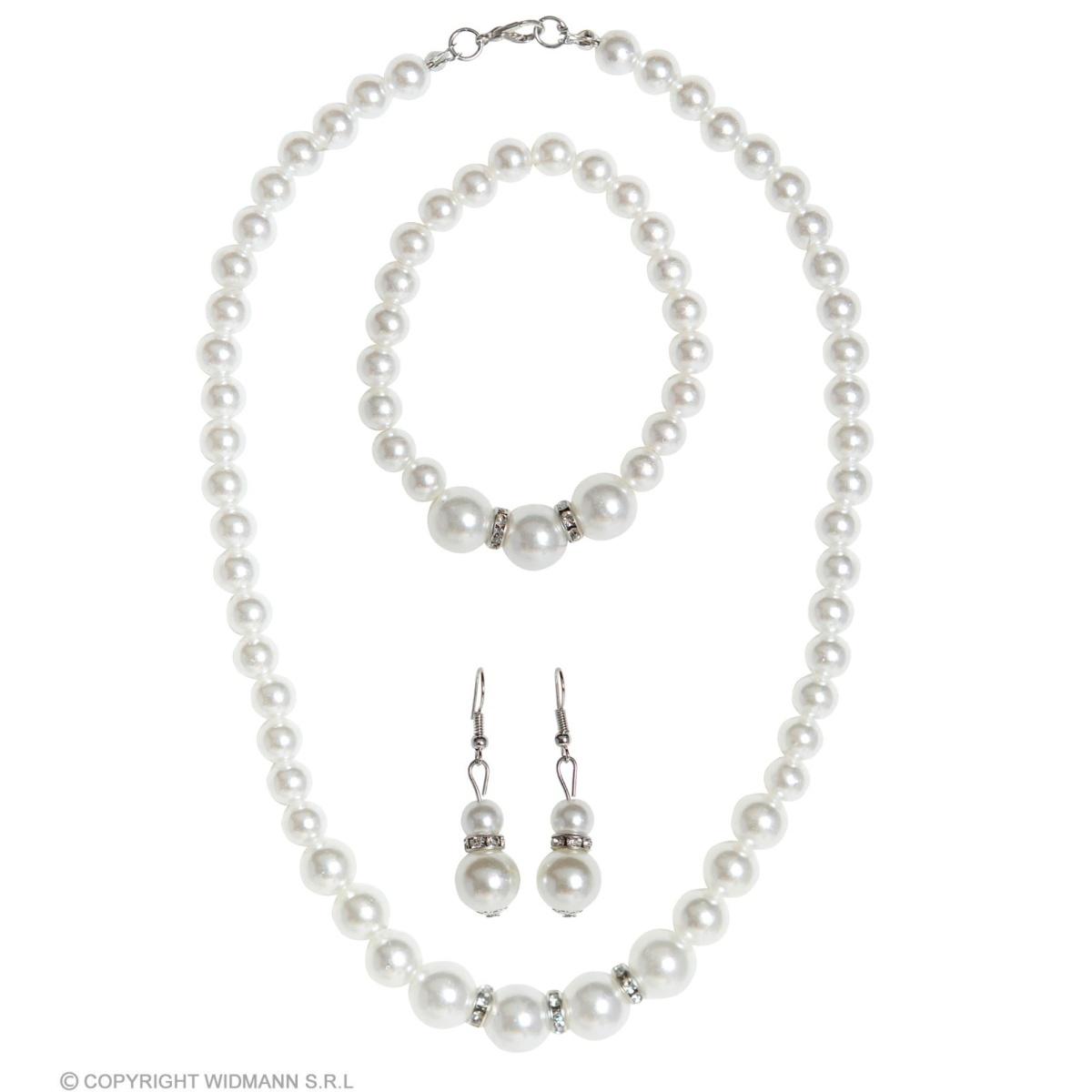 Collana Perle Bianche Con Orecchini |Widmann