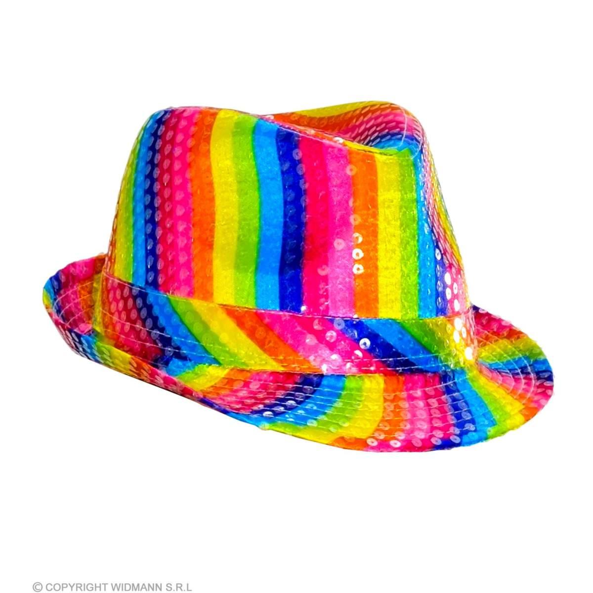 Cappello Borsalino Con Paillettes Multicolor |Widmann