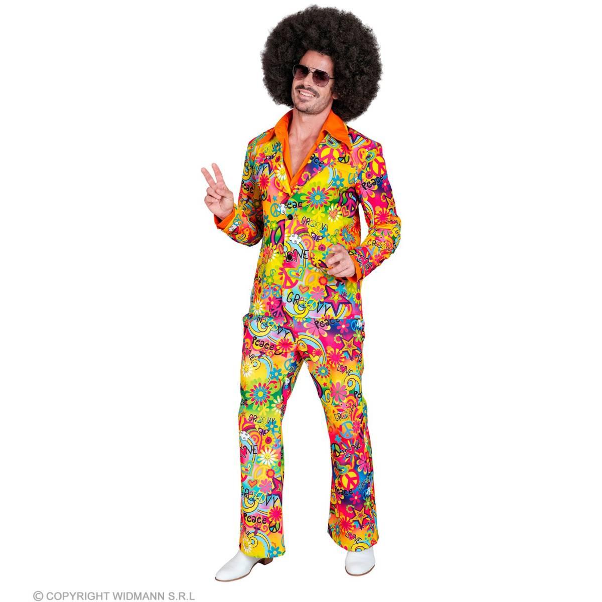 Costume Completo Anni '70 Multicolor |Widmann