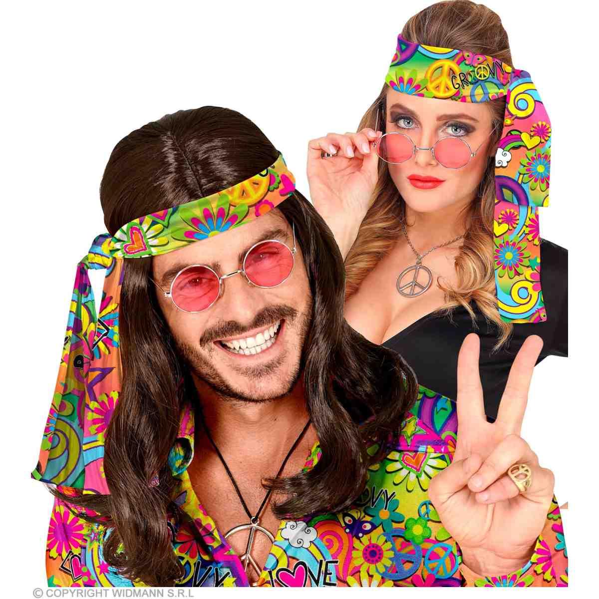 Fascia Capelli Hippie Anni '70/'80 Peace Love |Widmann
