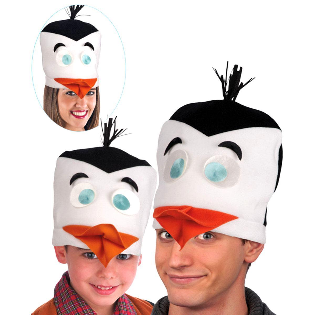 Cappello Pinguino In Pile Adulto |Carnival Toys