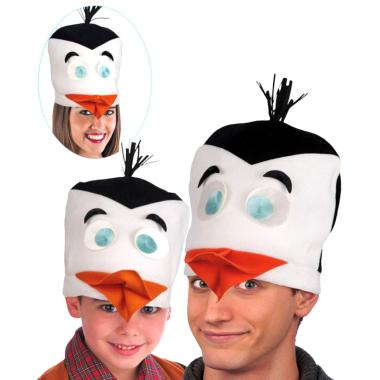 Cappello Pinguino In Pile Adulto |Carnival Toys