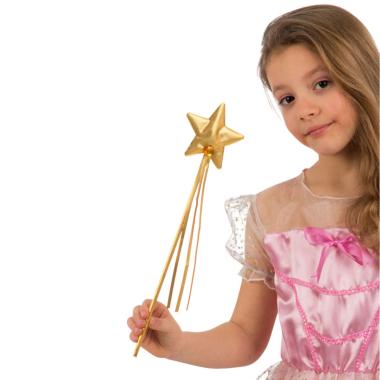 Bacchetta Fata Oro Con Frange |Carnival Toys