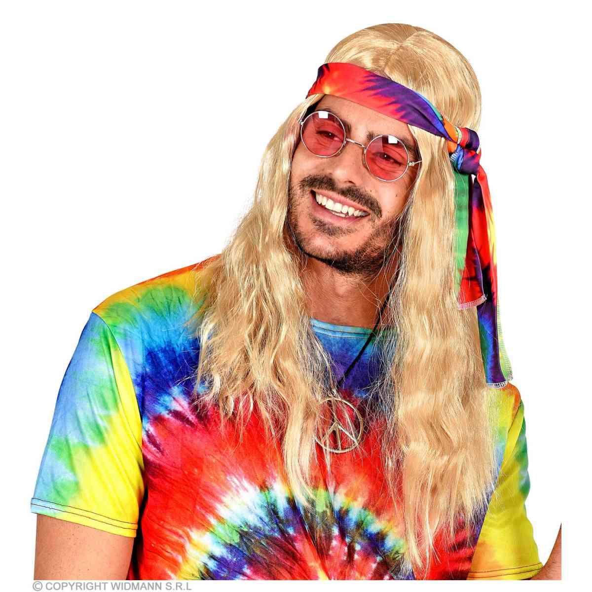 Parrucca Bionda Hippie Con Fascia |Widmann