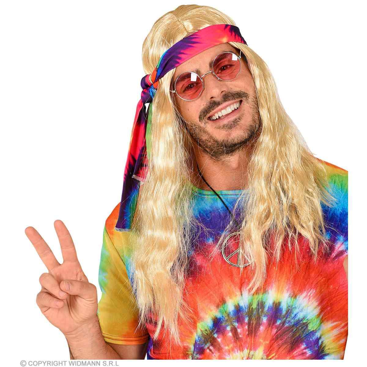 Parrucca Bionda Hippie Con Fascia |Widmann