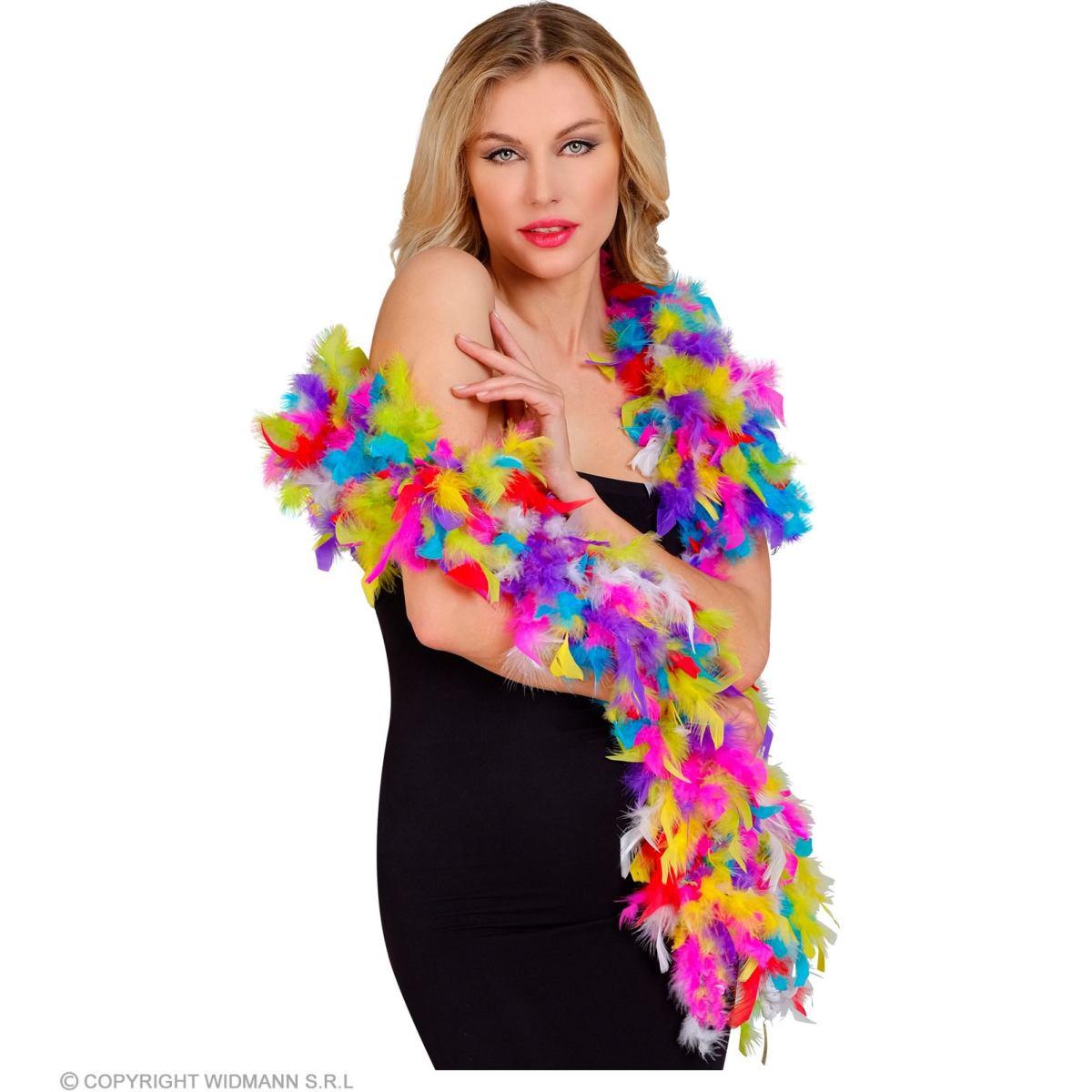 Boa Di Piume Extra Lusso cm.180 Gr.50 Multicolor |Widmann