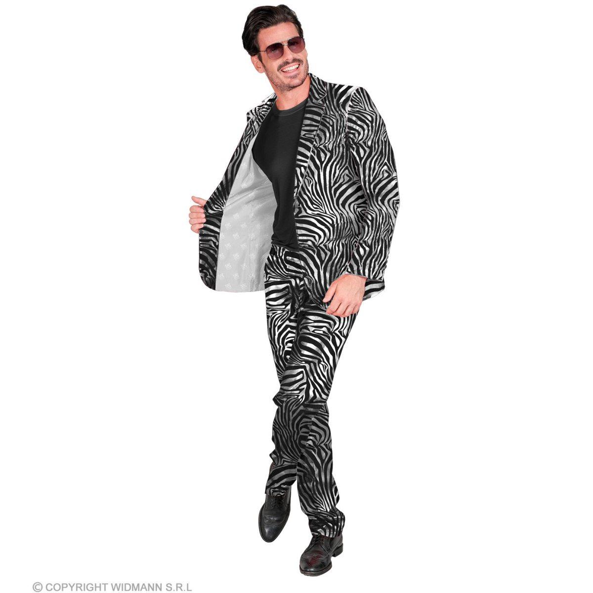 Costume Completo Party Disco Zebrato |Widmann