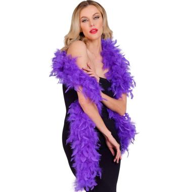 Boa Di Piume Extra Lusso cm.180 Gr.80 Viola |Carnival Toys