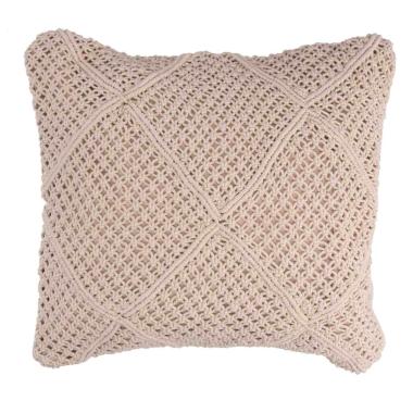Fodera Cuscino Macramè Bianco cm.40x40 | Vacchetti