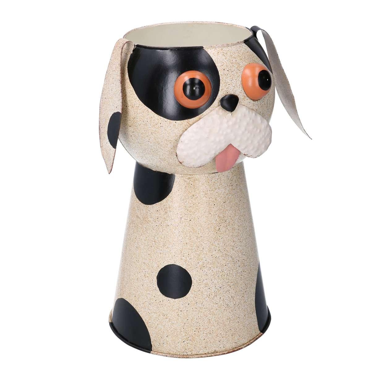 Portavaso Latta Cane Maculato cm.Ø22h30 | Vacchetti