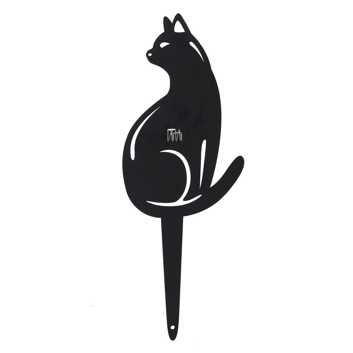 Portaspirali Gatto Nero Metallo cm.14x2x36 | Vacchetti
