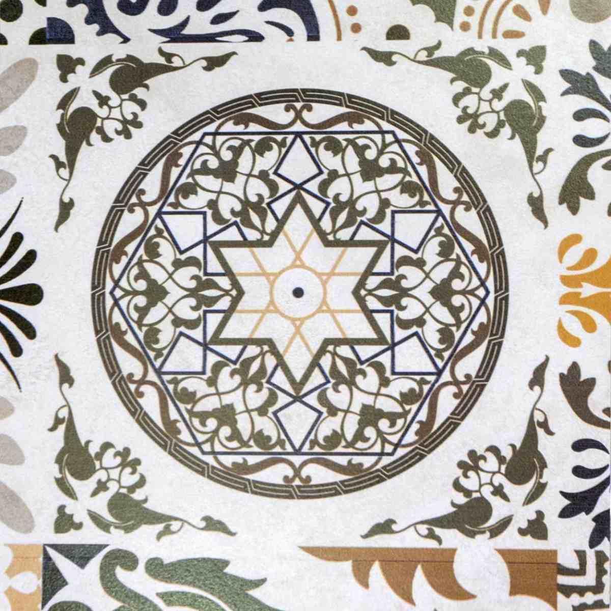 Tavolo Mosaico Metallo Frigole Tondo Con 2 Sedie cm.Ø60H71 | Vacchetti