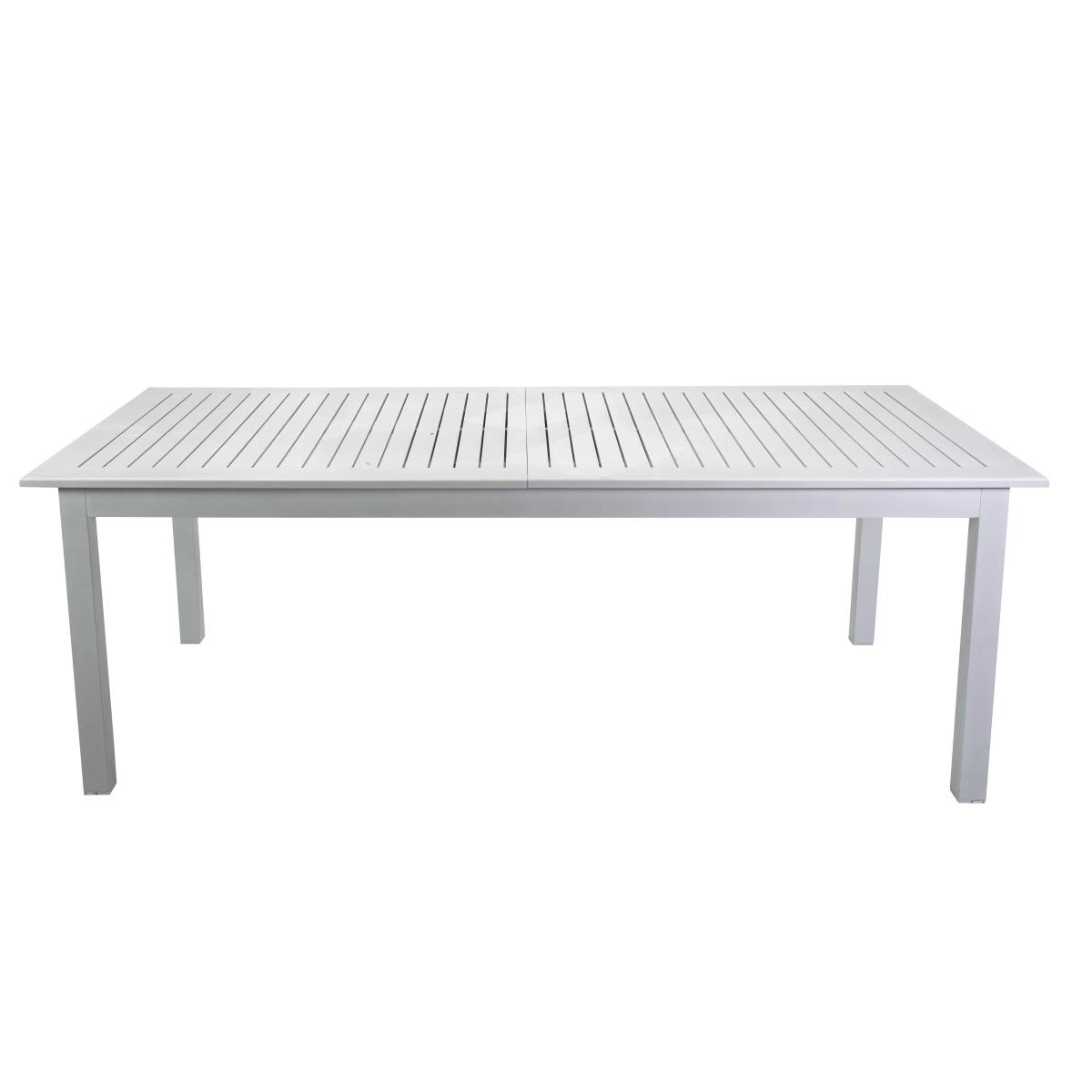 Tavolo Alluminio Monterey Allungabile Bianco cm.150/210X89H75 | Vacchetti