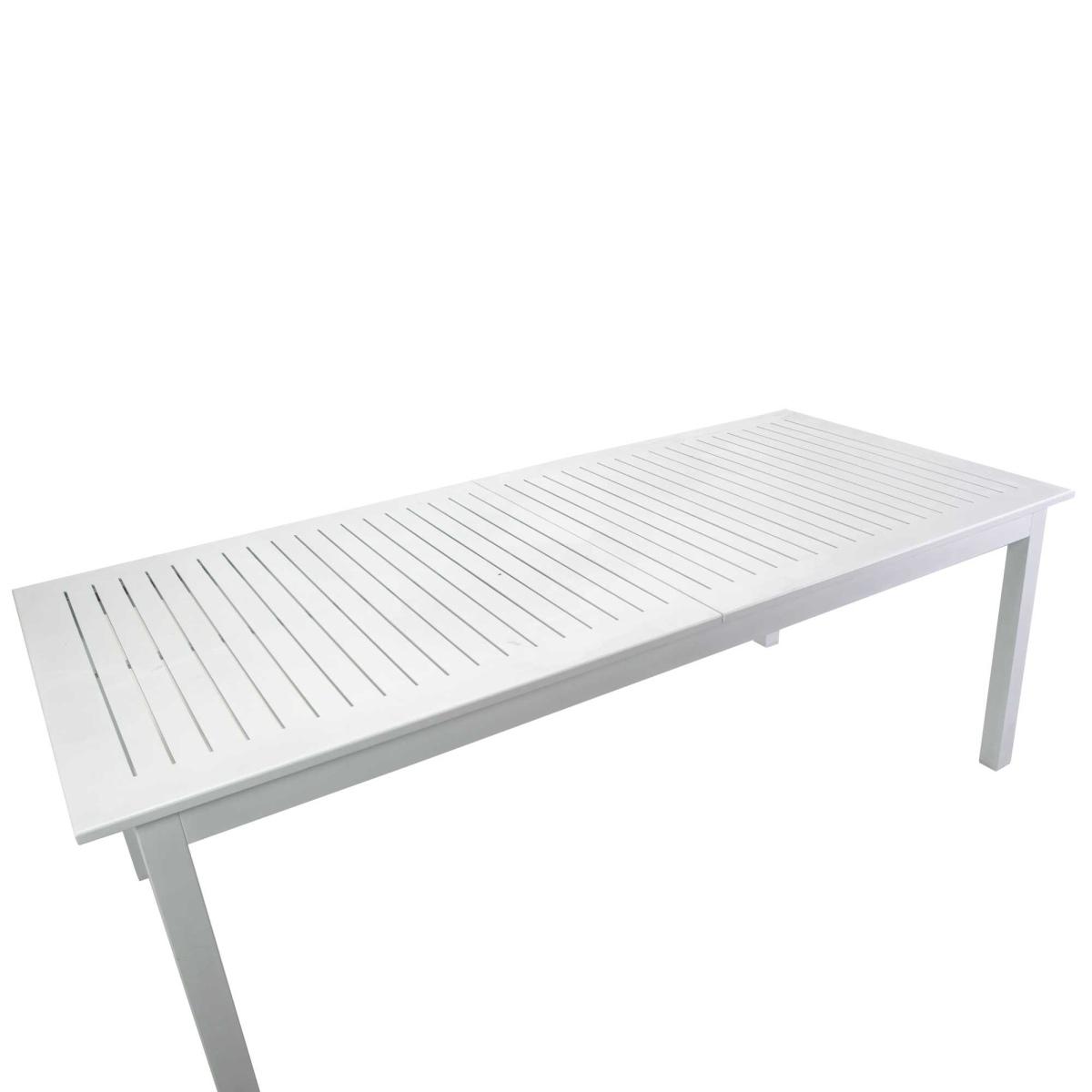 Tavolo Alluminio Monterey Allungabile Bianco cm.150/210X89H75 | Vacchetti