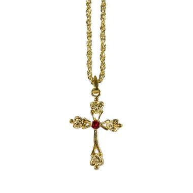 Collana Metallo Oro Con Croce |Widmann