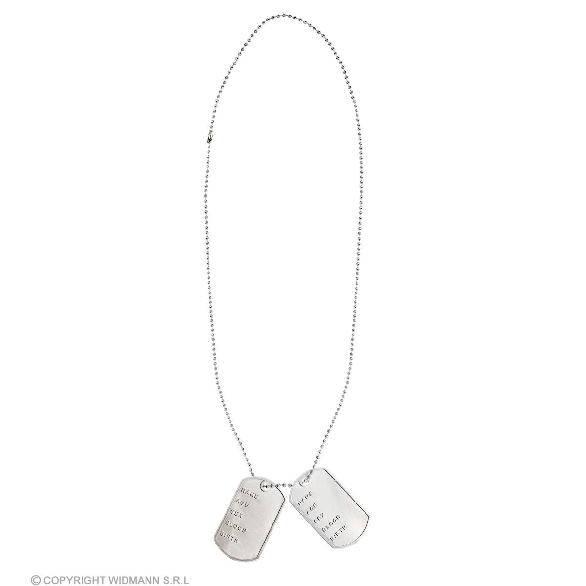 Collana Metallo Con Piastrine Militari |Widmann