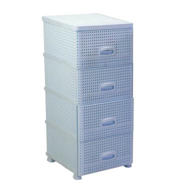 Mobiletto Cassettiera 4 Cassetti Biancocm.43x37xh90 | Vacchetti