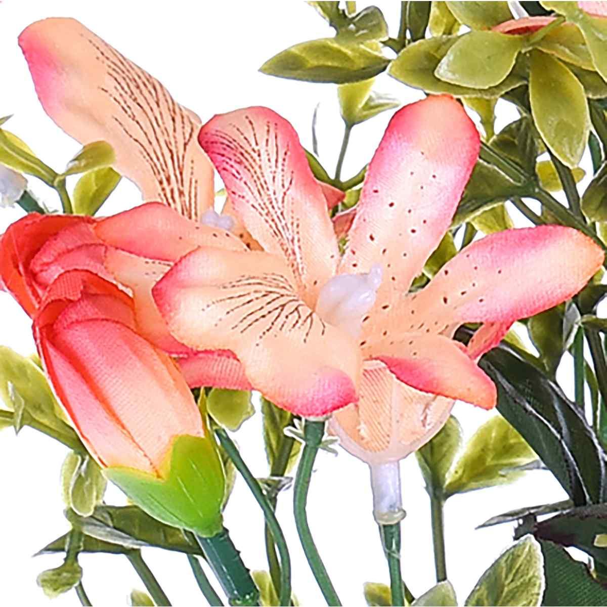 Fiore Bouquet Orchidee Mini Rosa Salmone cm.30 | Bianchi Dino