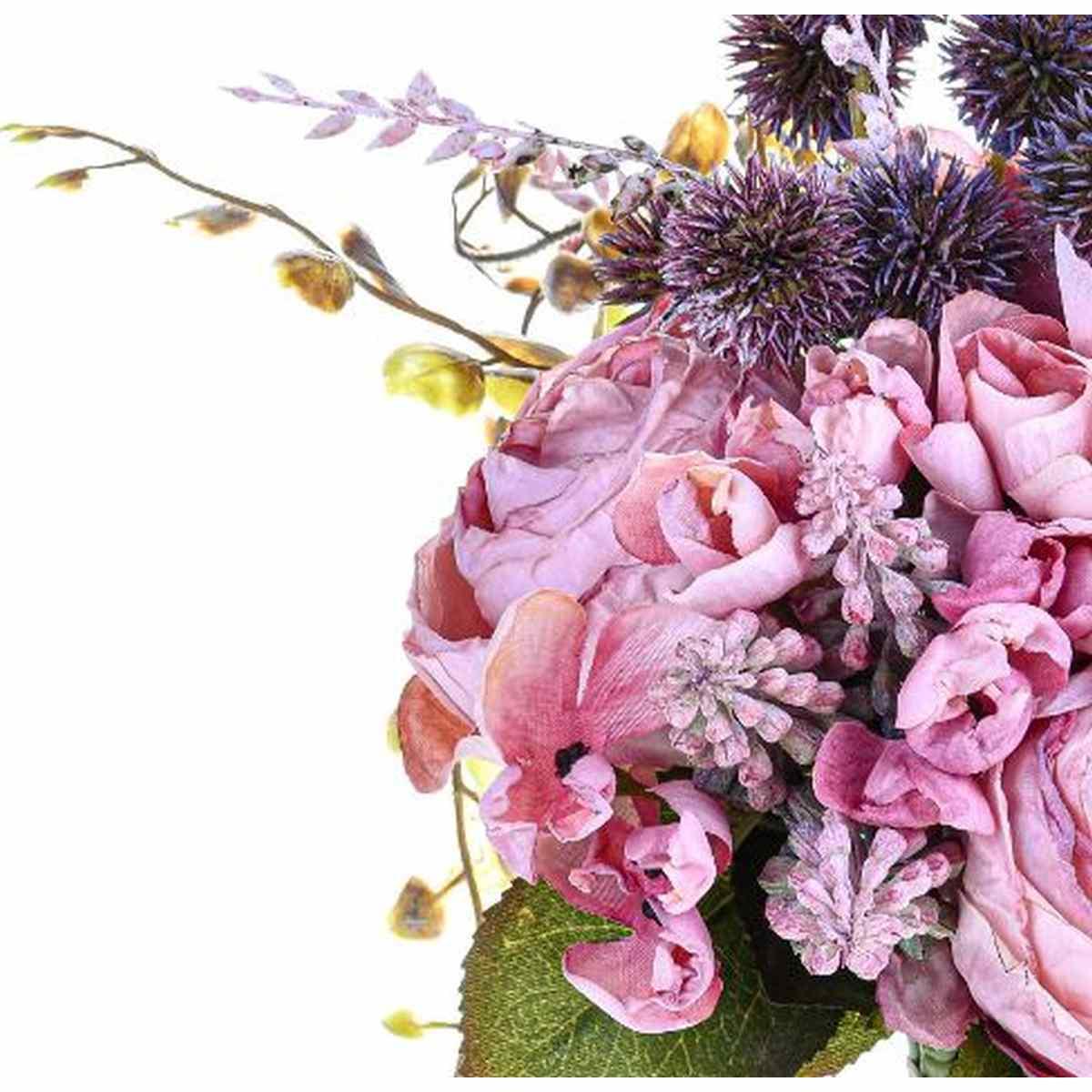Fiore Bouquet Misto Rosa cm.33 | Bianchi Dino