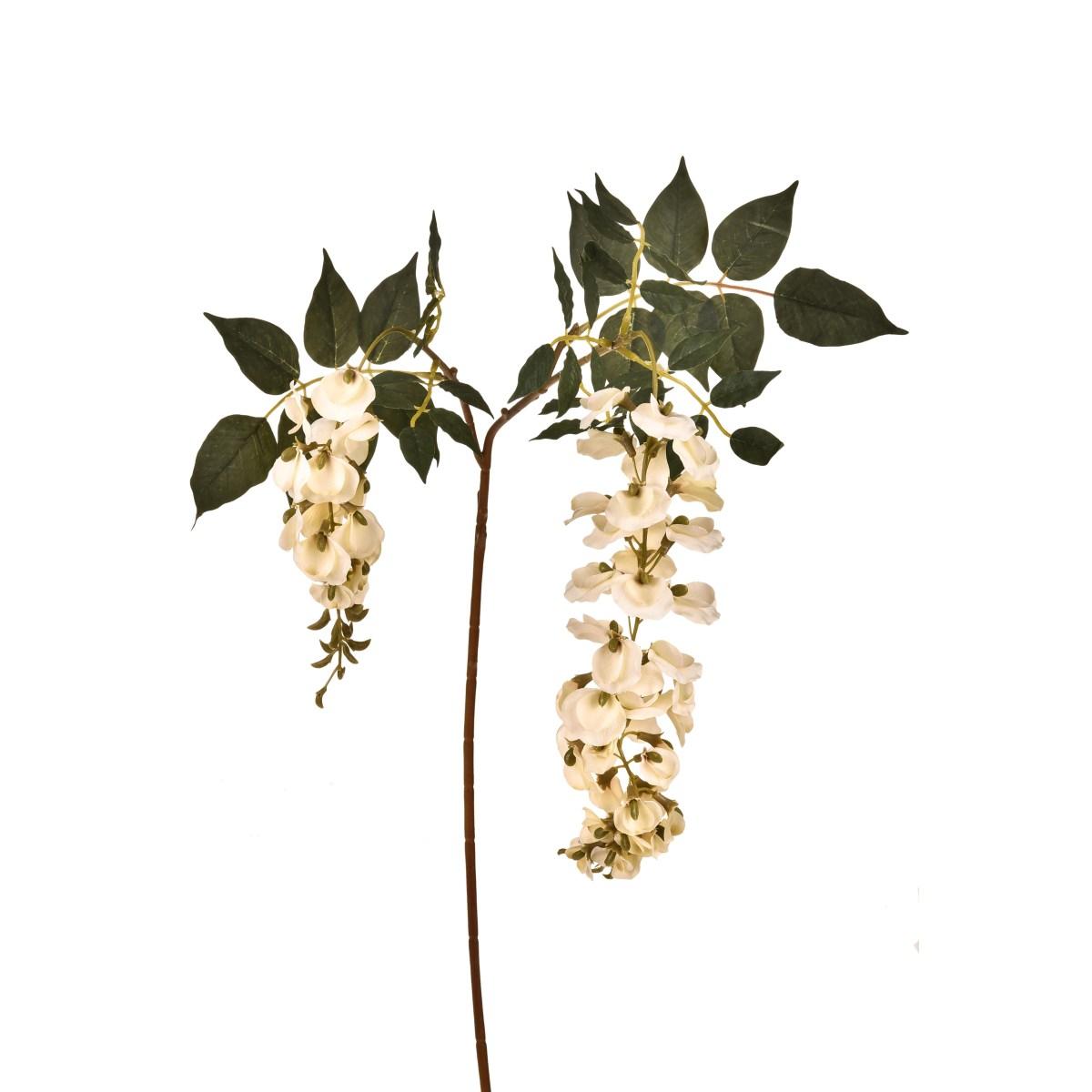 Fiore Rametto Glicine Bianco x2 cm.102 | Bianchi Dino