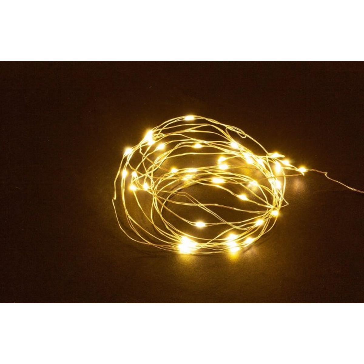 Luci Natale Esterno Batteria LED 20 Bianco Caldo |Bizzotto