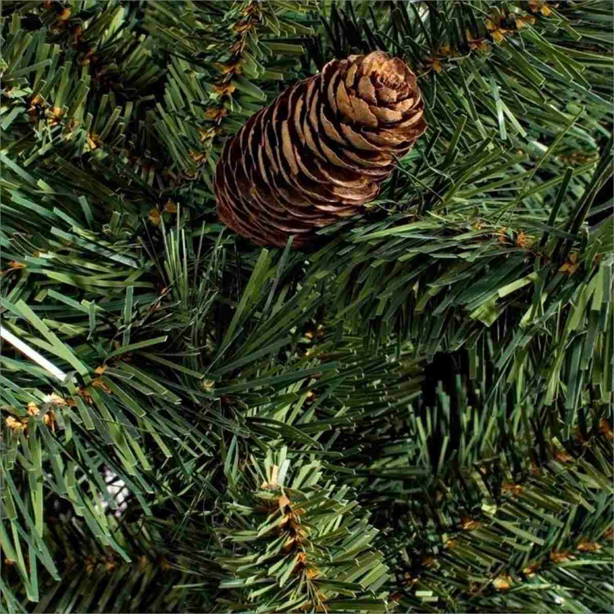 Albero Natale cm.180 Verde Cone Luxe con Pigne 825 Rami |Bizzotto