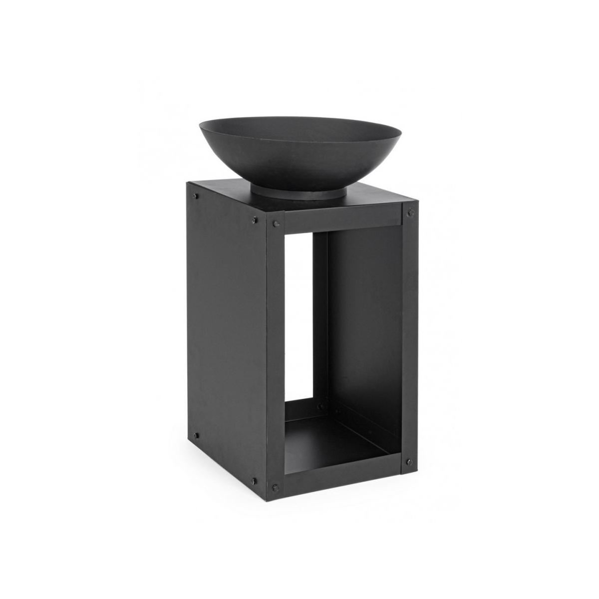 Braciere Metallo con Porta Legna Efesto cm.38x63 | Bizzotto