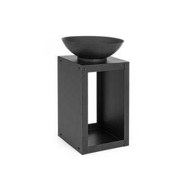 Braciere Metallo con Porta Legna Efesto cm.38x63 | Bizzotto