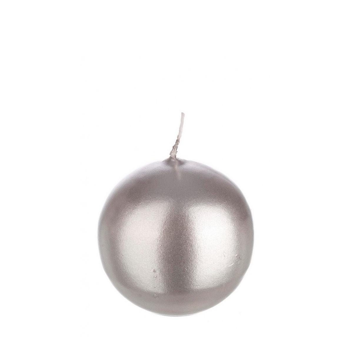 Candela cm.Ø7 Sfera Argento |Bizzotto