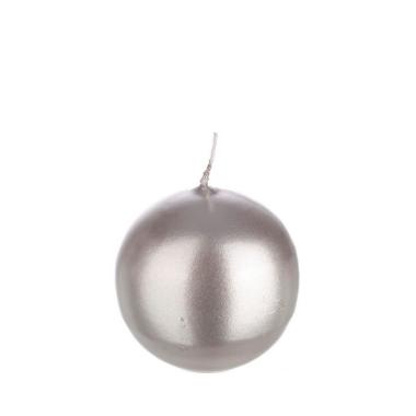 Candela cm.Ø7 Sfera Argento |Bizzotto