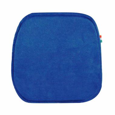 Cuscino Sedia Letizia Blu Semitondo | Alore Casa