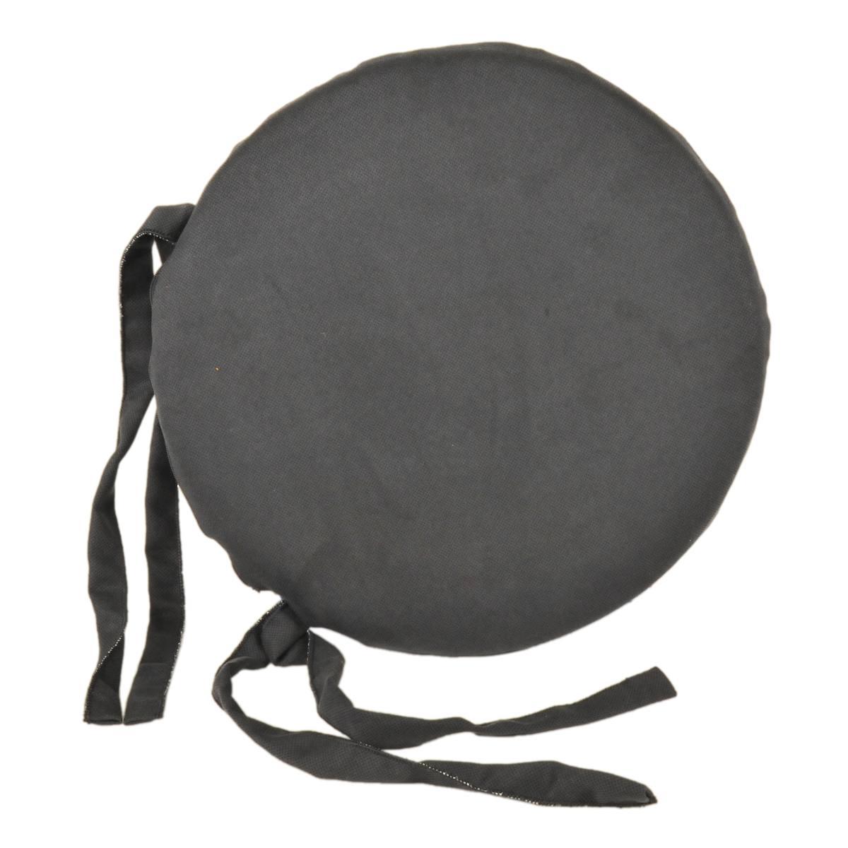 Cuscino Sedia Letizia Nero cm.Ø38 V24 | Alore Casa