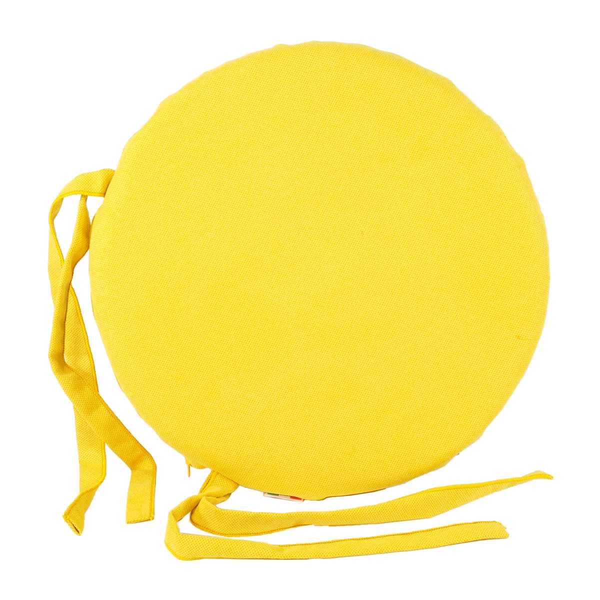 Cuscino Sedia Letizia Giallo cm.Ø38 V8 | Alore Casa