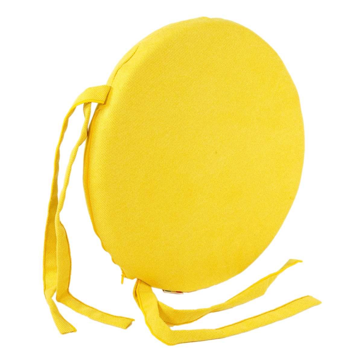 Cuscino Sedia Letizia Giallo cm.Ø38 V8 | Alore Casa