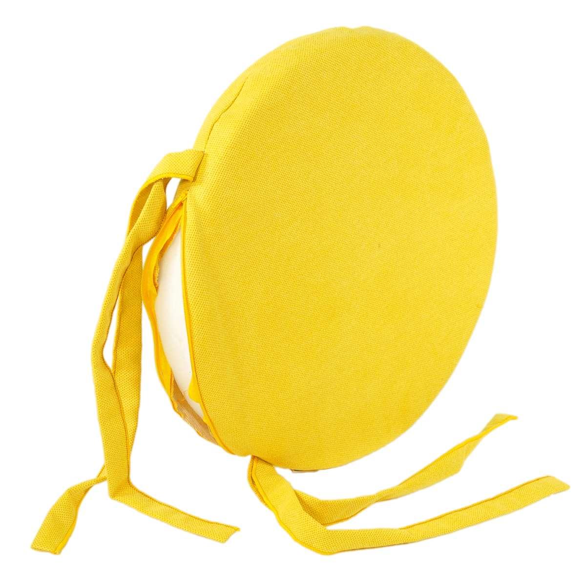 Cuscino Sedia Letizia Giallo cm.Ø38 V8 | Alore Casa
