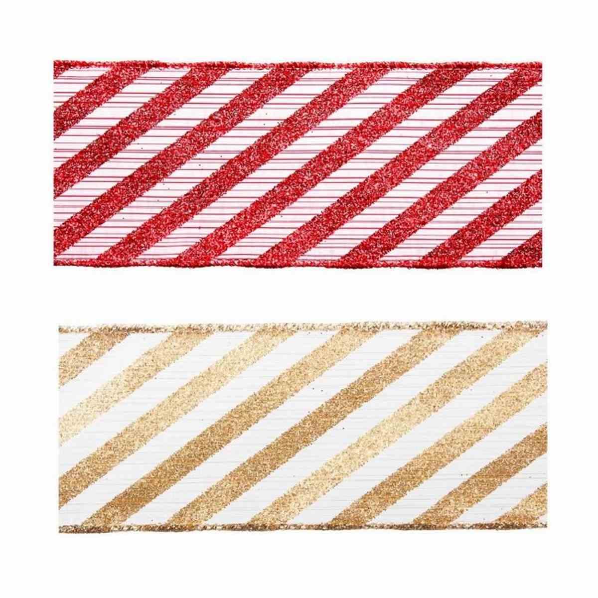 Nastro Regalo Righe 2 Colori cm.6,4x400 |Bizzotto