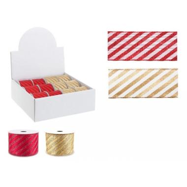 Nastro Regalo Righe 2 Colori cm.6,4x400 |Bizzotto