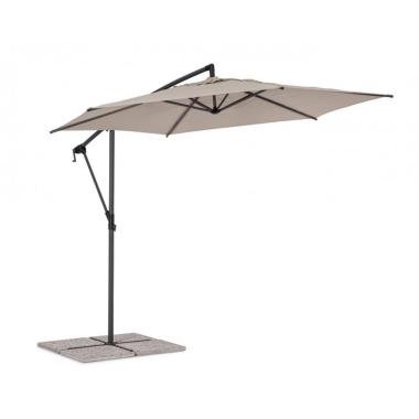 Ombrellone Alluminio Tropea 3x3x2,48 Sabbia Palo Laterale | Bizzotto